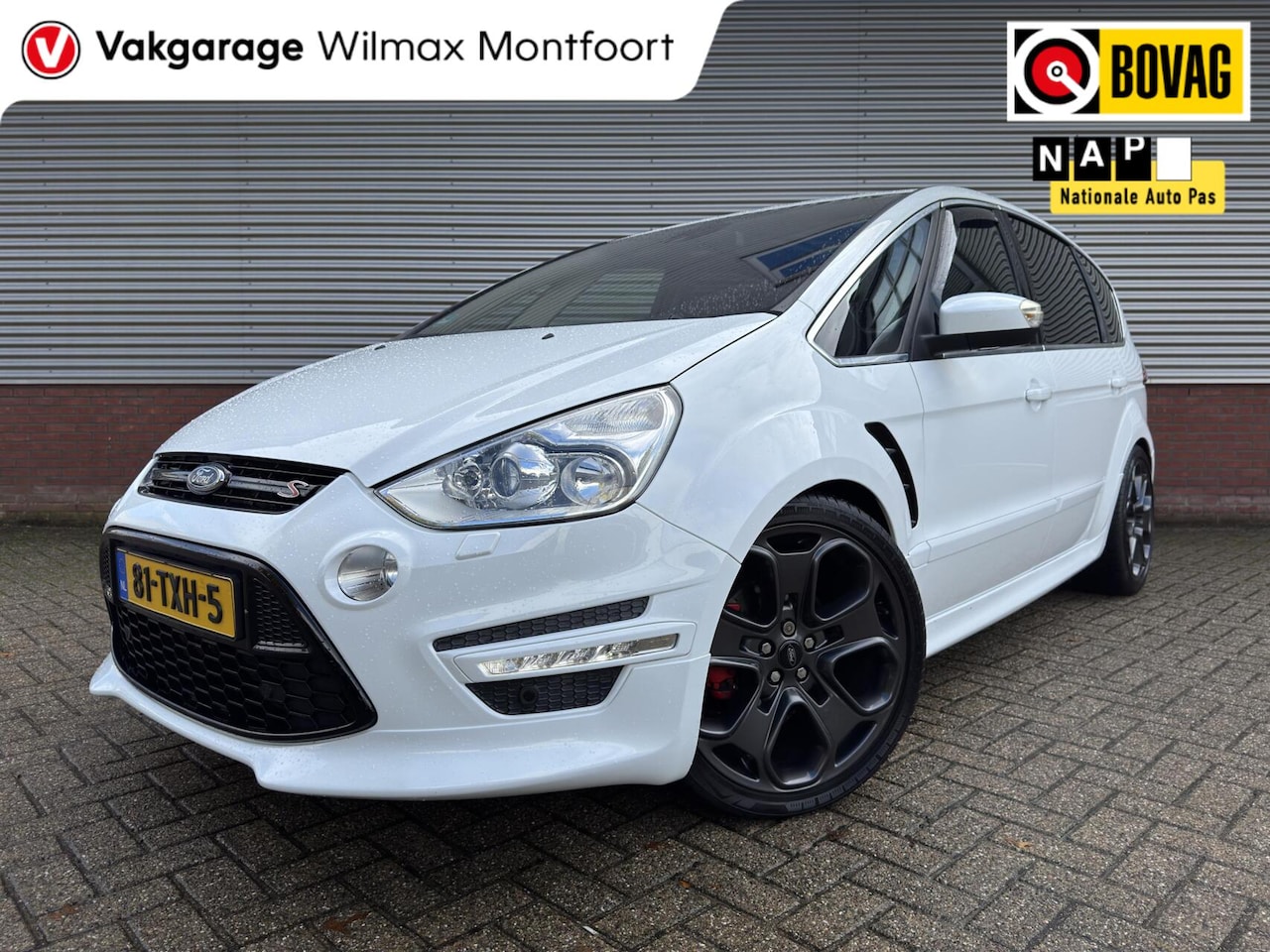 Ford S-Max - 2.0 EcoBoost Titanium 7p|PANO|Keyless|half-Leder|afn.Trekhaak|Cruise|Navi| - AutoWereld.nl