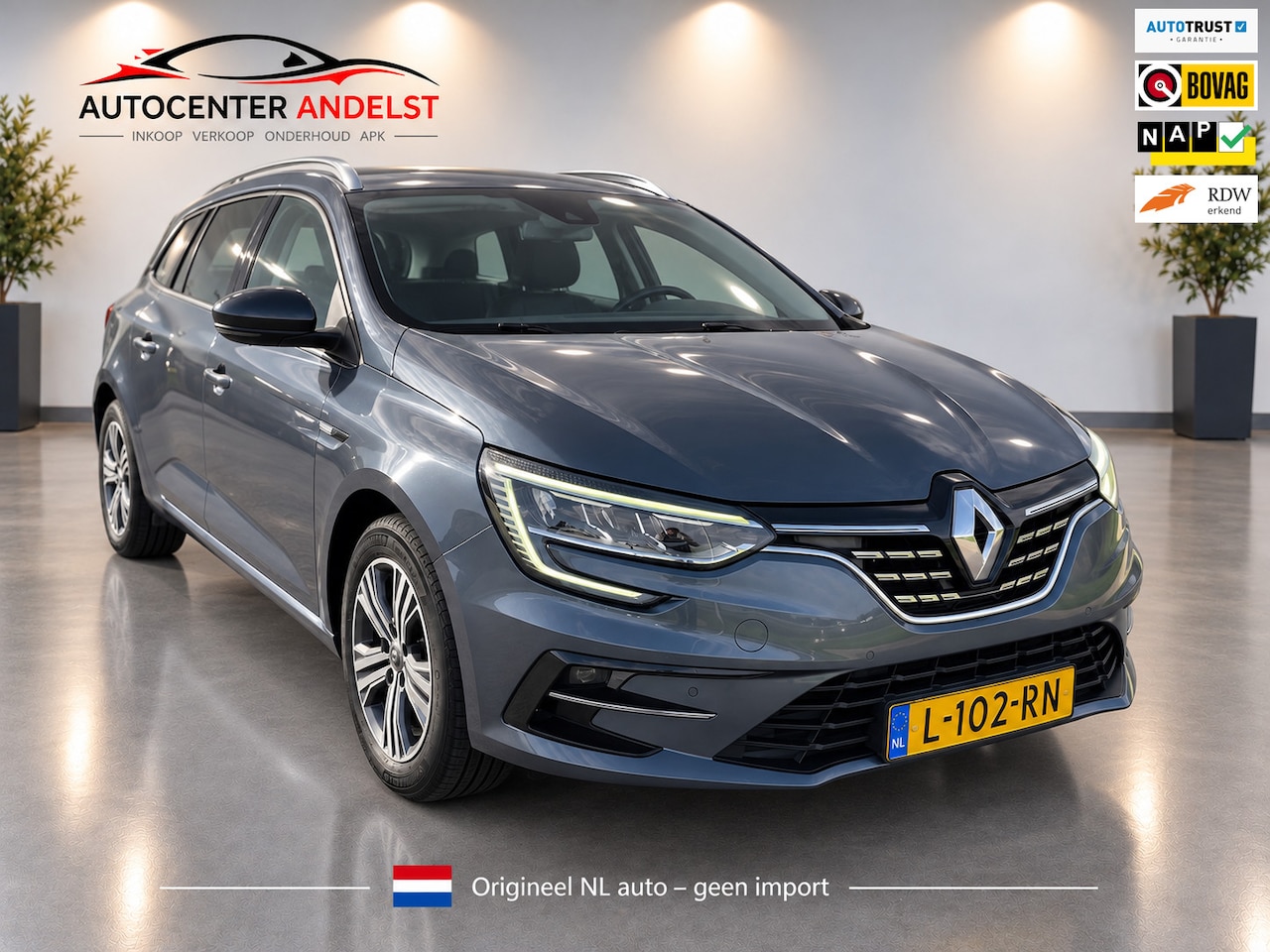Renault Mégane Estate - 1.3 TCe Intens 1.3 TCe Intens, Aut, Trekhaak, Navi, Carplay, Cruise/Climate control, Keyless, Geen import - AutoWereld.nl