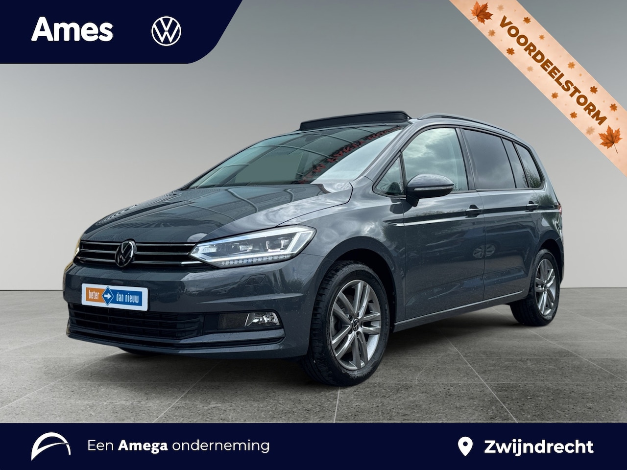 Volkswagen Touran - 1.5 150pk TSI Highline 7p Rijstrookwisselassistent 'Side Assist' | Panoramaschuif-kantelda - AutoWereld.nl