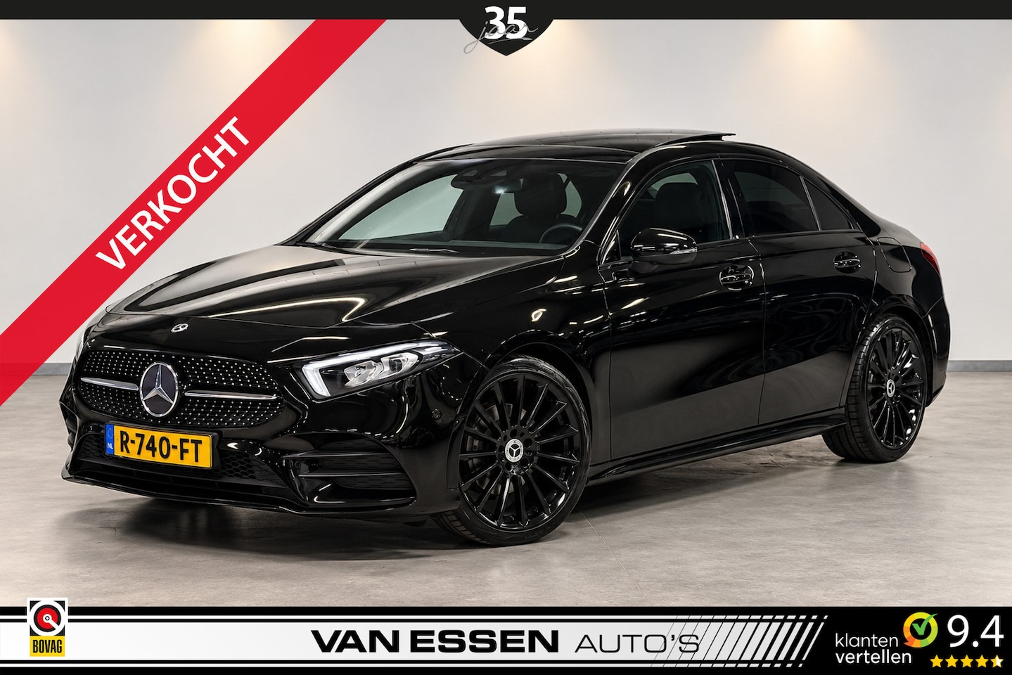 Mercedes-Benz A-klasse - 200 Launch Edition AMG Premium Plus | PANO | SFEERLICHT | NIGHT PAKKET | CAMERA! - AutoWereld.nl