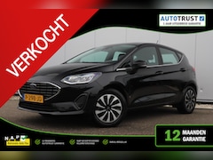 Ford Fiesta - 1.0 EcoBoost Hybrid Titanium Navigatie Carplay Android Climate & Cruise Control Parkeersen