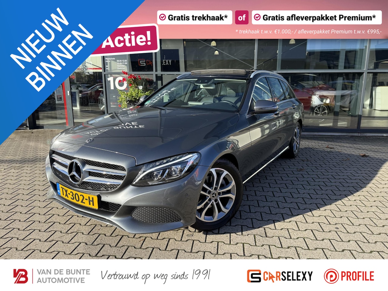 Mercedes-Benz C-klasse Estate - 180 Business Solution AMG *Trekhaak & Pano* - AutoWereld.nl