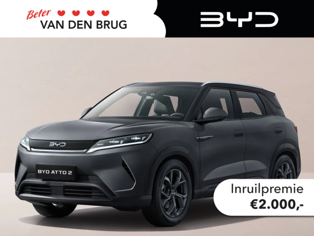 BYD Atto 2 - Business 65 kWh | €2000 KORTING | Beige interieur | 430km WLTP | Warmtepomp | Panoramadak - AutoWereld.nl