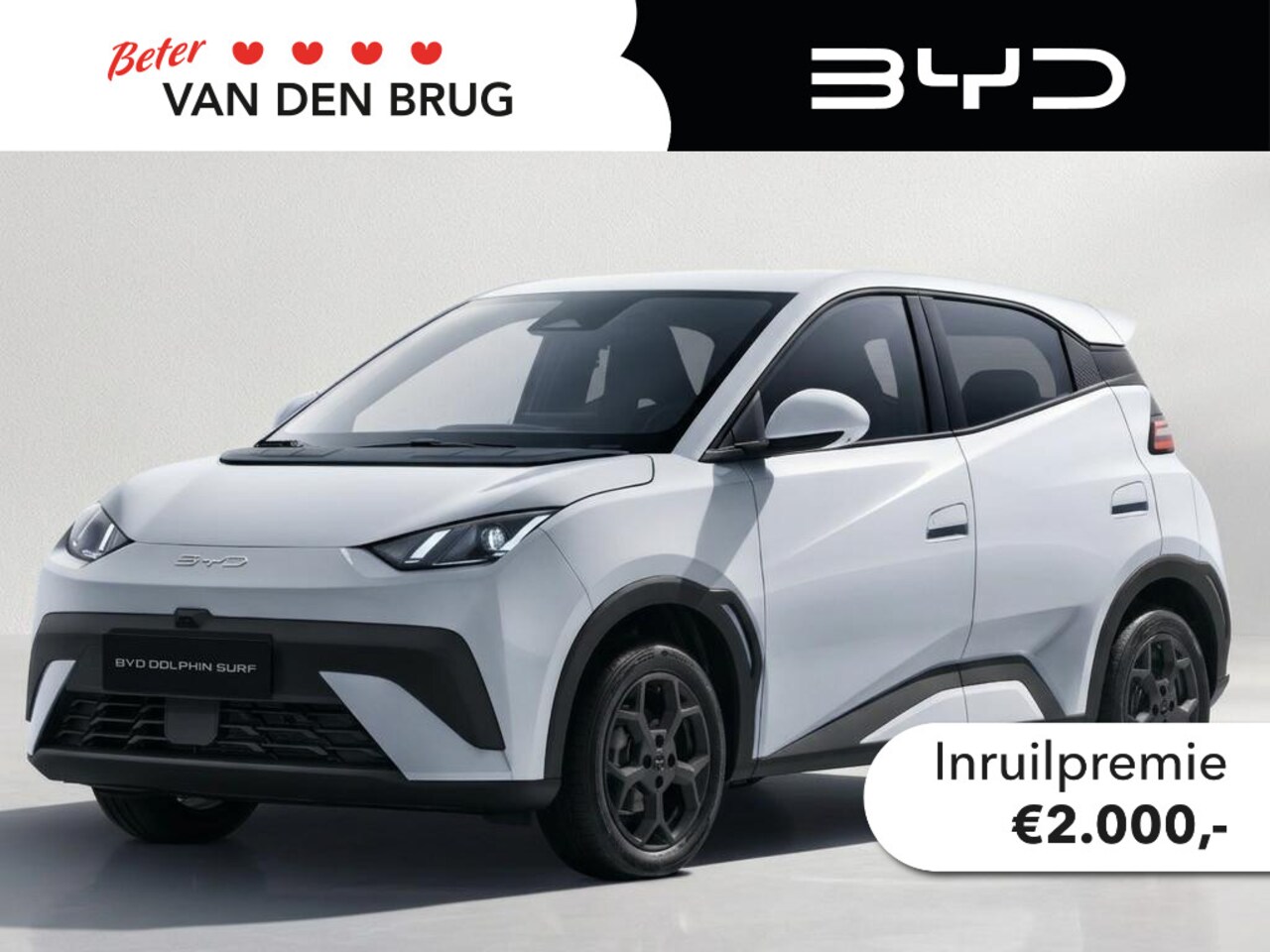 BYD Dolphin Surf - Comfort 43 kWh MY 2026 | Skiing White | 5 Zitplaatsen | €2000 korting | 360 Camera | LED | - AutoWereld.nl
