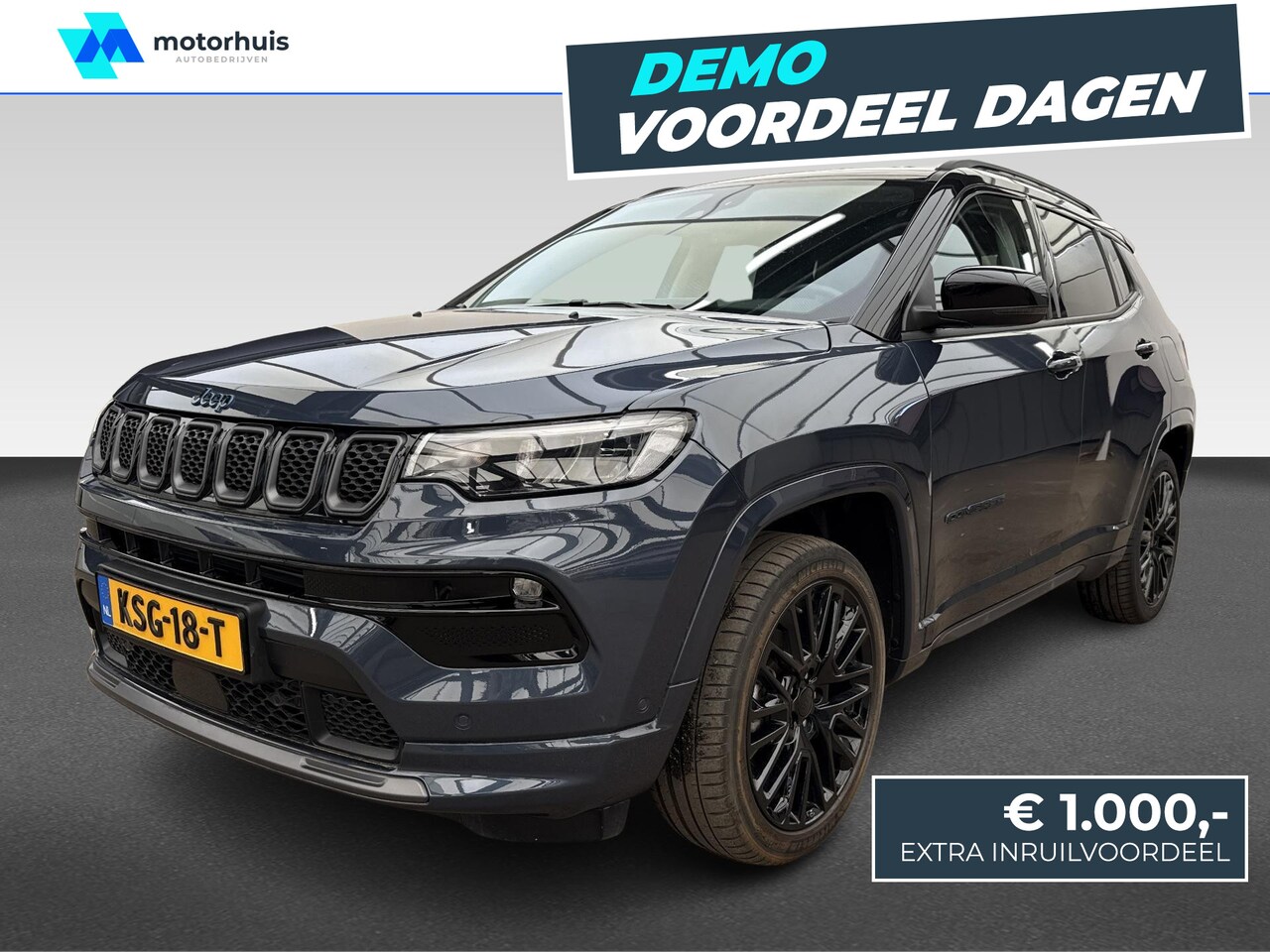 Jeep Compass - 4xe 240 Plug-in Hybrid Electric S | Two-Tone | Lederen Bekleding | Stoel + Stuurverwarming - AutoWereld.nl