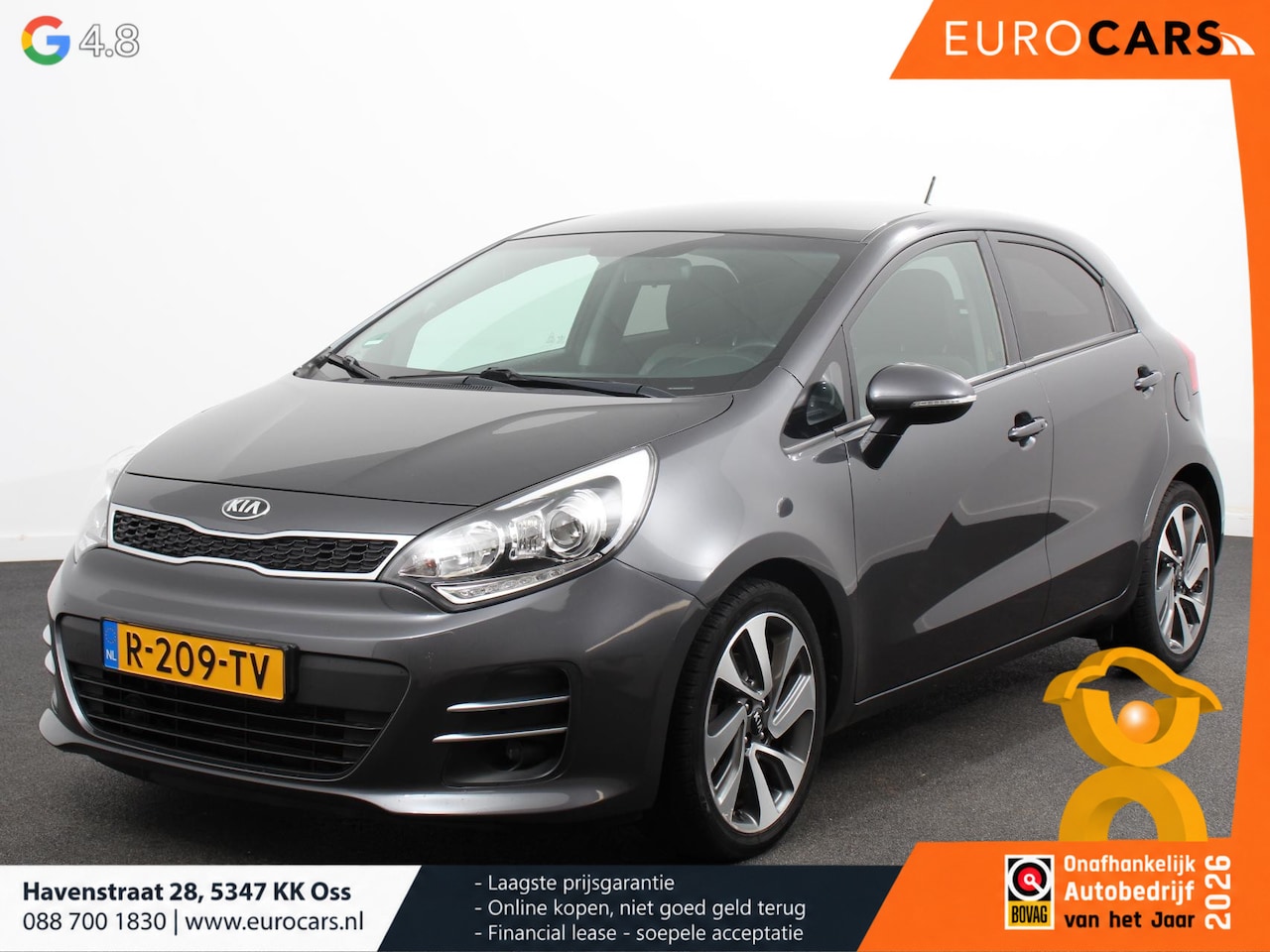Kia Rio - 1.4 CVVT Automaat DynamicLine Navigatie Camera Parkeer sensoren Lichtmetalen velgen Keyles - AutoWereld.nl