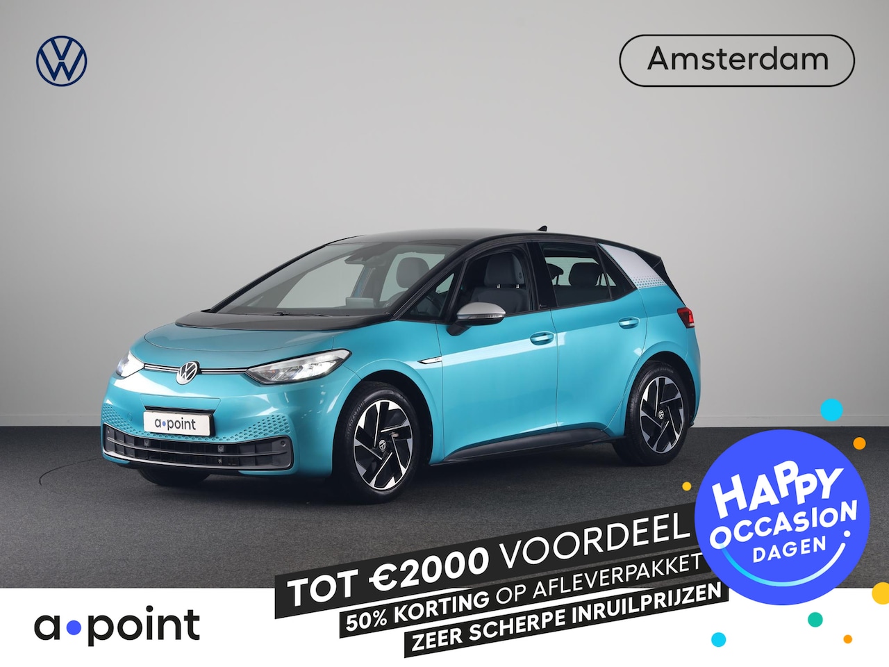 Volkswagen ID.3 - First 58 kWh 204PK | SoH 90,93% |Navigatie | Voorstoelen verwarmd| Parkeer sensoren voor e - AutoWereld.nl