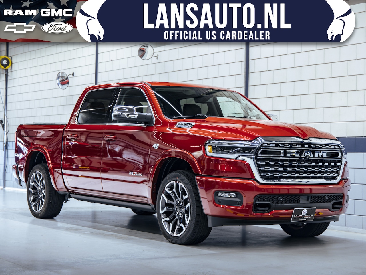 Dodge Ram 1500 - Longhorn | 2026 | Molten Red Pearl - AutoWereld.nl