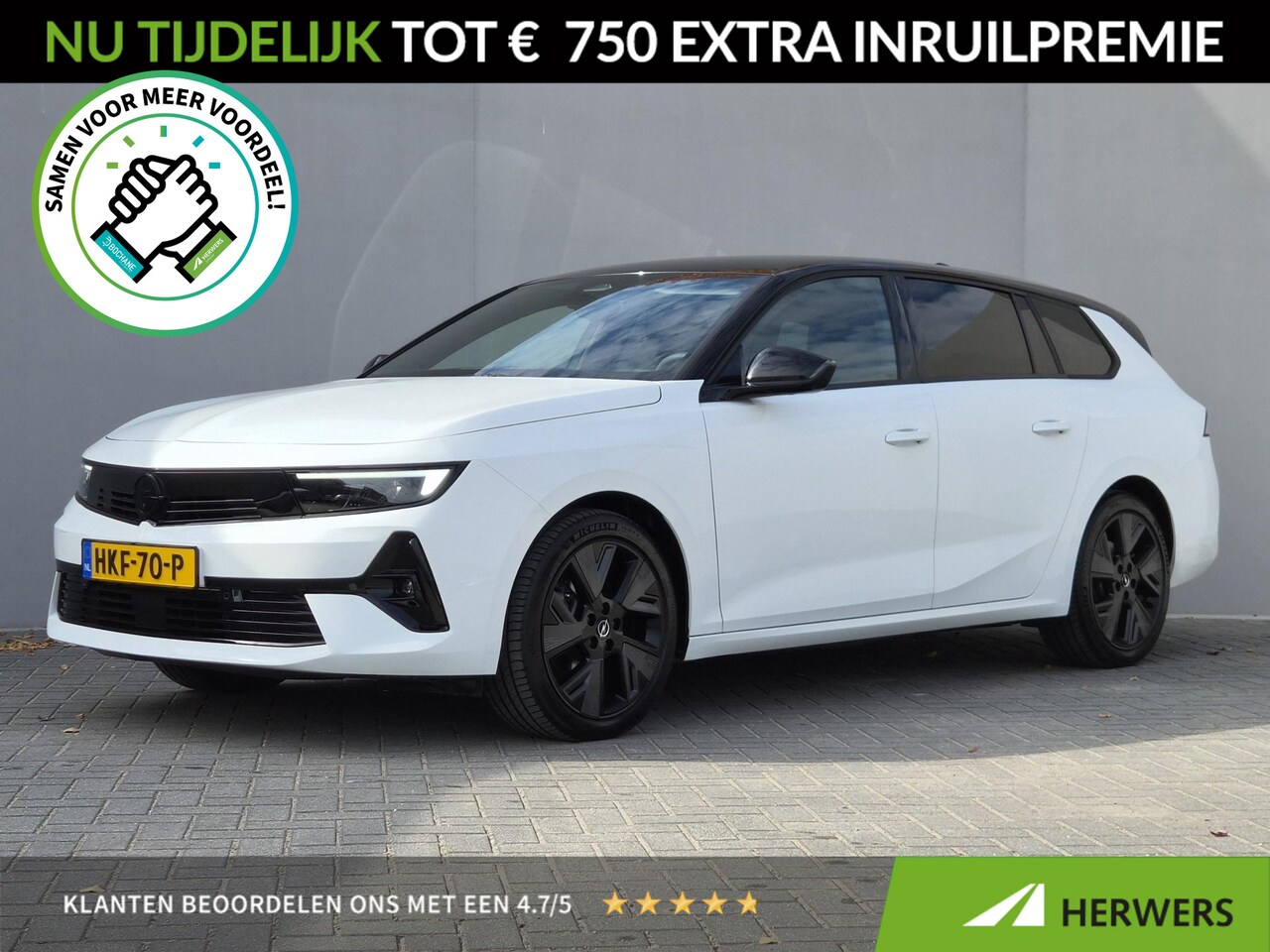 Opel Astra Electric - 54 kWh GS / SOH 96% / Stuur- & Stoelverwarming / Rondomzicht camera / Navigatie / Apple Ca - AutoWereld.nl