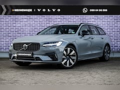 Volvo V90 - 2.0 T6 Plug-in hybrid AWD Ultra Dark | SOH 95% | Trekhaak | Schuif/kanteldak | Harman/Kard