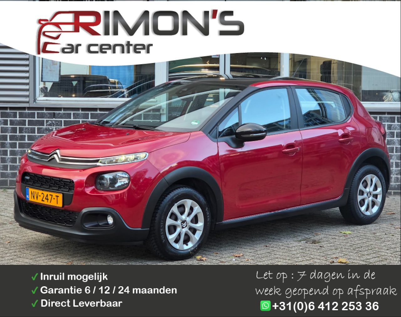 Citroën C3 - 1.2 PureTech Feel Panorama dak Apk Tm 10-2027 - AutoWereld.nl