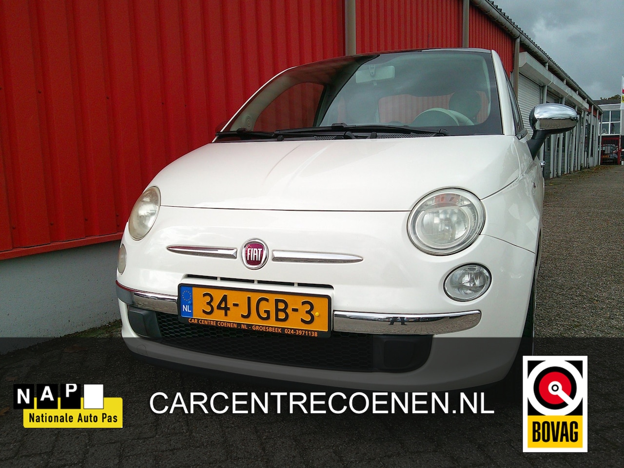 Fiat 500 - 1.2 Lounge Automaat / Airco - AutoWereld.nl