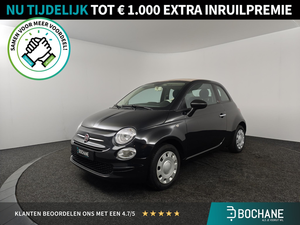 Fiat 500 C - 1.0 Hybrid Cult | crouse control | open dak | - AutoWereld.nl