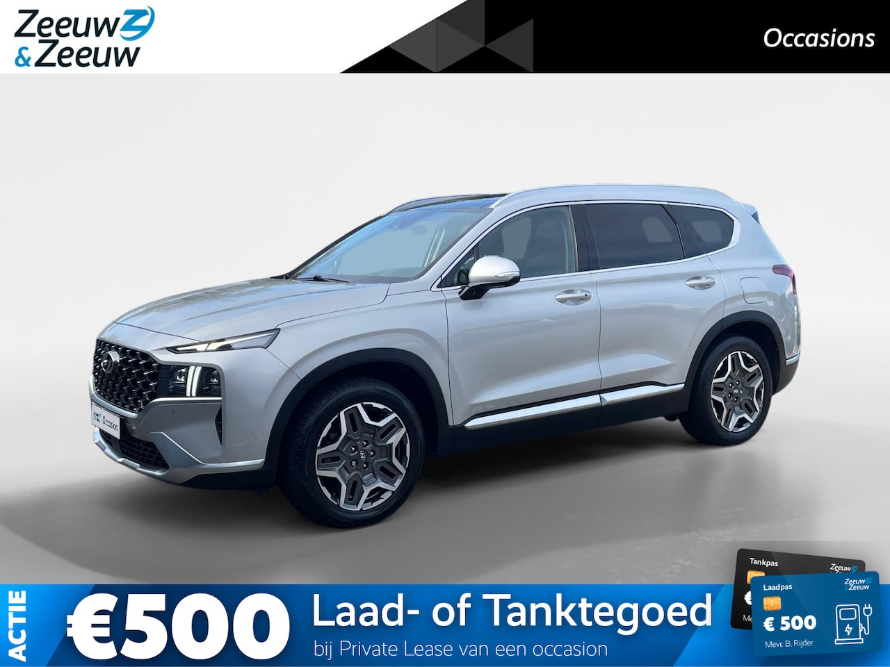 Hyundai Santa Fe - 1.6 T-GDI PHEV Premium Sky 7p. | Schuif- kanteldak | Navi | Leder | Elek. stoelverstelling - AutoWereld.nl