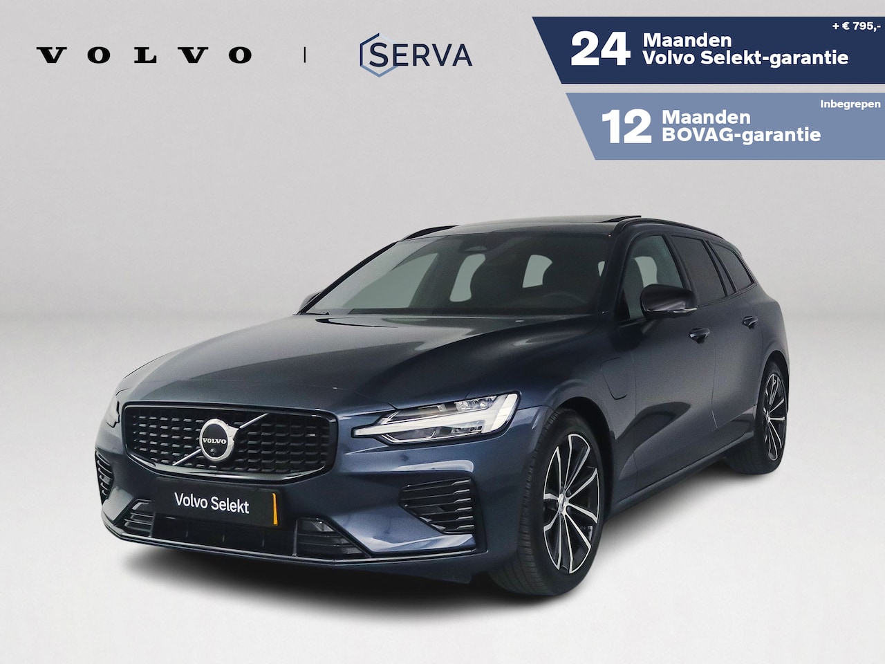 Volvo V60 - T8 Plug-in hybrid AWD Plus Dark | SOH 100% | Panoramadak | 360° camera | Head-up display | - AutoWereld.nl