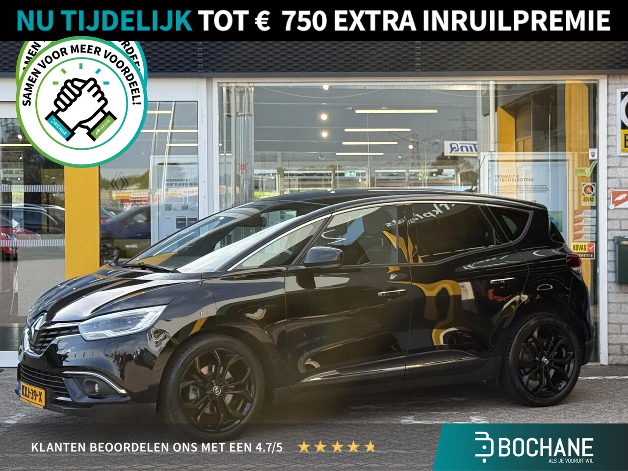 Renault Scénic - 1.3 TCe 140 EDC Black Edition | Panorama dak | Heads-up display | Stoelverwarming | LED | - AutoWereld.nl