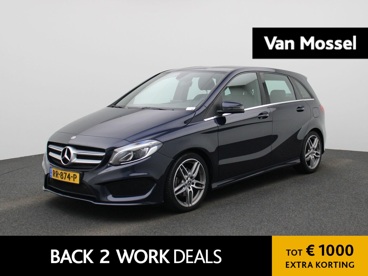 Mercedes-Benz B-klasse - 180 Business Solution AMG | Automaat | Achteruitrijcamera | Parkeersensoren | Stoelverwarm - AutoWereld.nl
