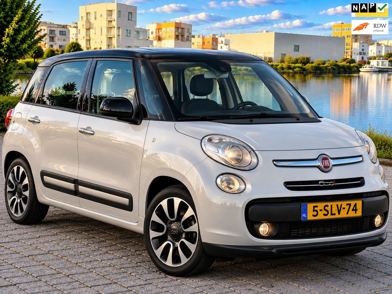 Fiat 500 L Living - 0.9 TwinAir Lounge 7p.airco.km nap.aluminium velgen - AutoWereld.nl