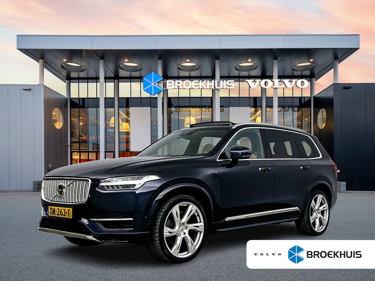 Volvo XC90 - T8 Recharge Inscription | 22" | Luchtvering | Bowers & Wilkins | Geventileerd Nappa | Head - AutoWereld.nl