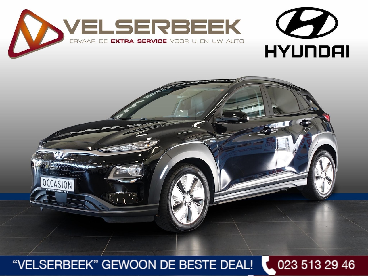 Hyundai Kona Electric - EV Premium 64 kWh * ACC/Leder/Carplay/Trekhaak * - AutoWereld.nl