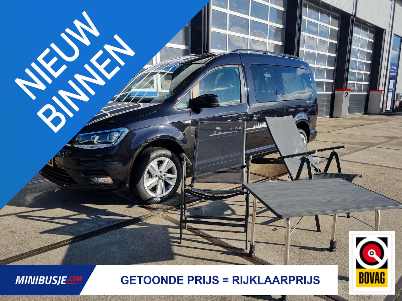 Volkswagen Caddy Maxi - 1.4 TSI 130pk. DSG-Aut. BEACH MINICAMPER / FULL OPTIONS - AutoWereld.nl