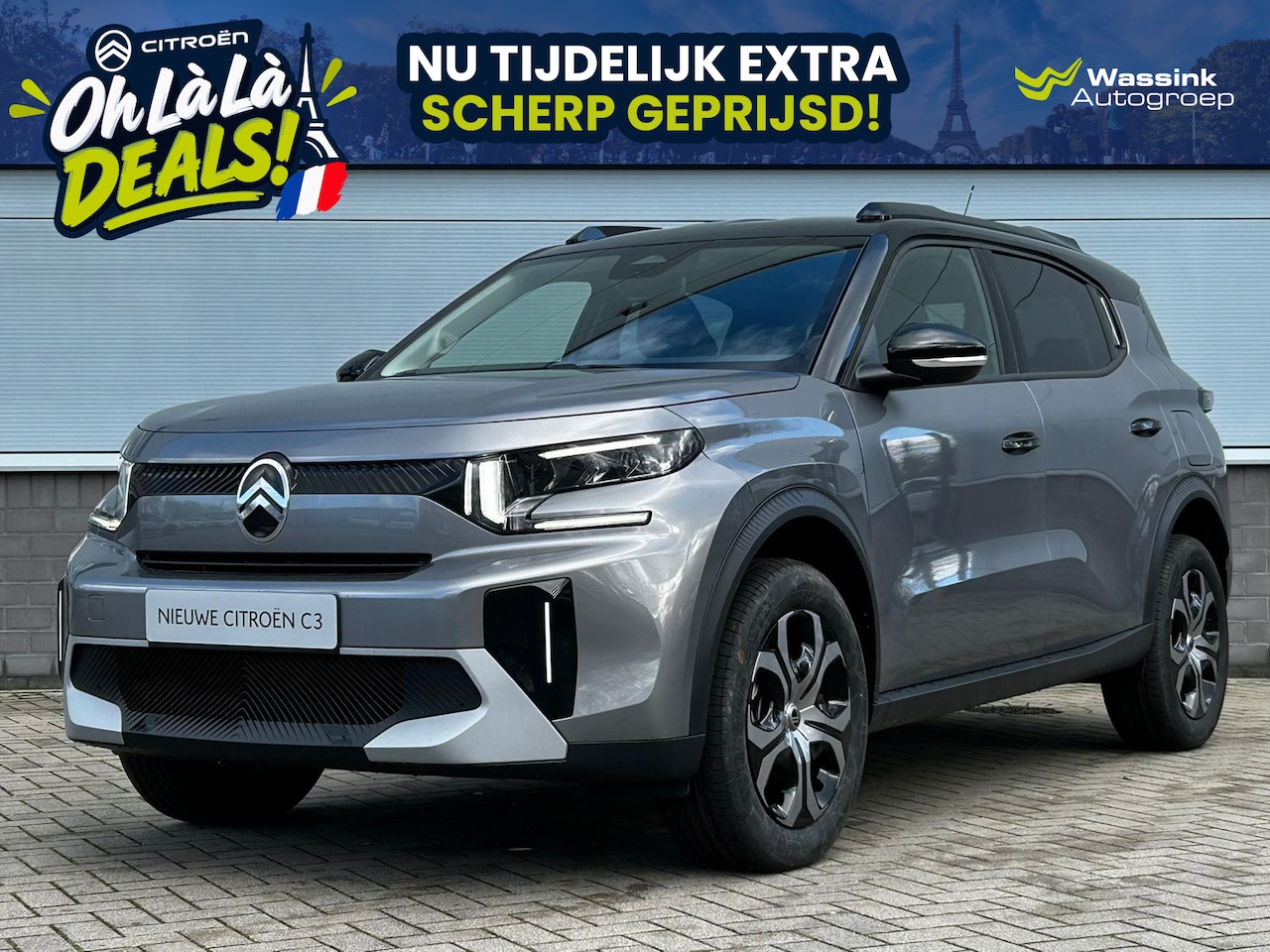 Citroën C3 Aircross - Hybrid 145 pk e-DCS 7 zitter Plus | 3e zitrij | Climate control | Achteruitrijcamera | App - AutoWereld.nl