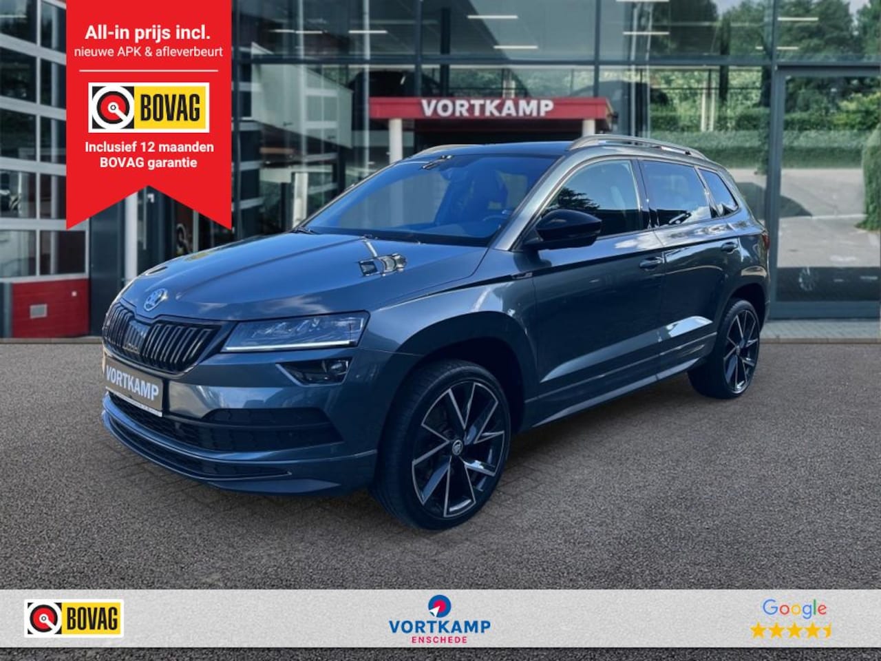 Skoda Karoq - 1.5 TSI DSG SPORTLINE PANO-DAK/CAMERA/ELEK-KLEP/CRUISE/CANTON/STOELVERW - AutoWereld.nl