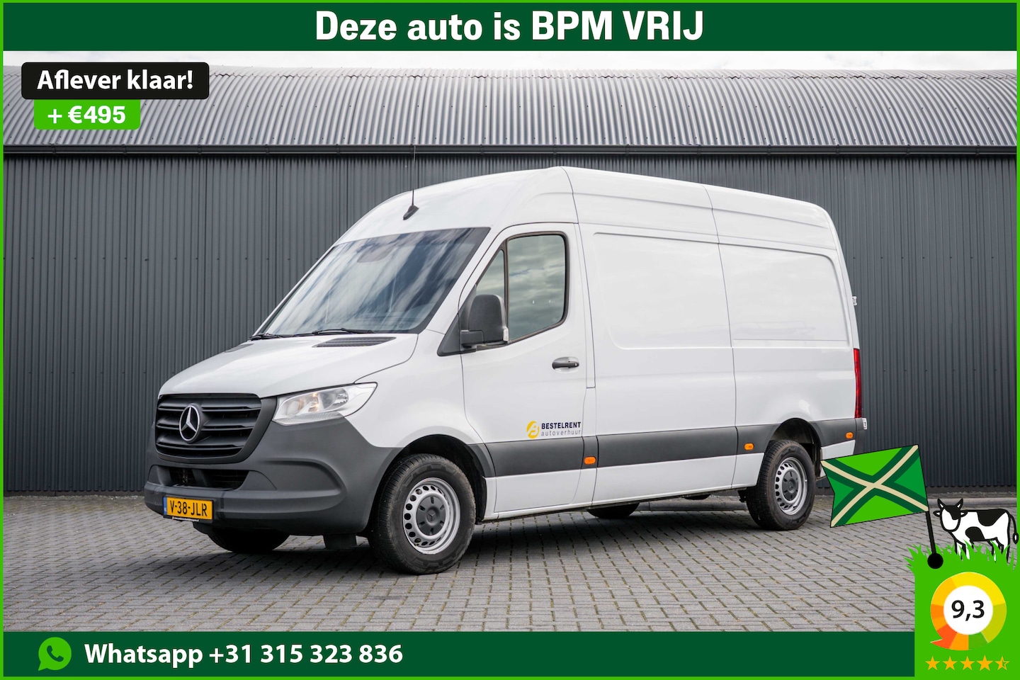 Mercedes-Benz Sprinter - 317 CDI L2H2 | Automaat | 3-Zits | Camera | Carplay | Mbux | Climatronic | Trekhaak - AutoWereld.nl