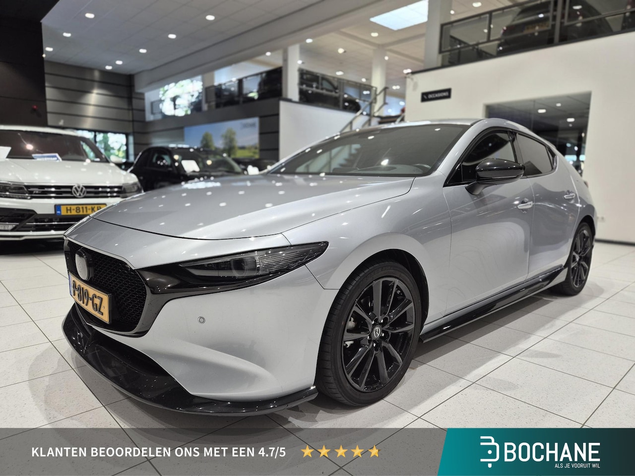Mazda 3 - 2.0 e-SkyActiv-X M Hybrid 186 Luxury | BOSE-Audio | Leder | Navigatie | Stoelverwarming | - AutoWereld.nl