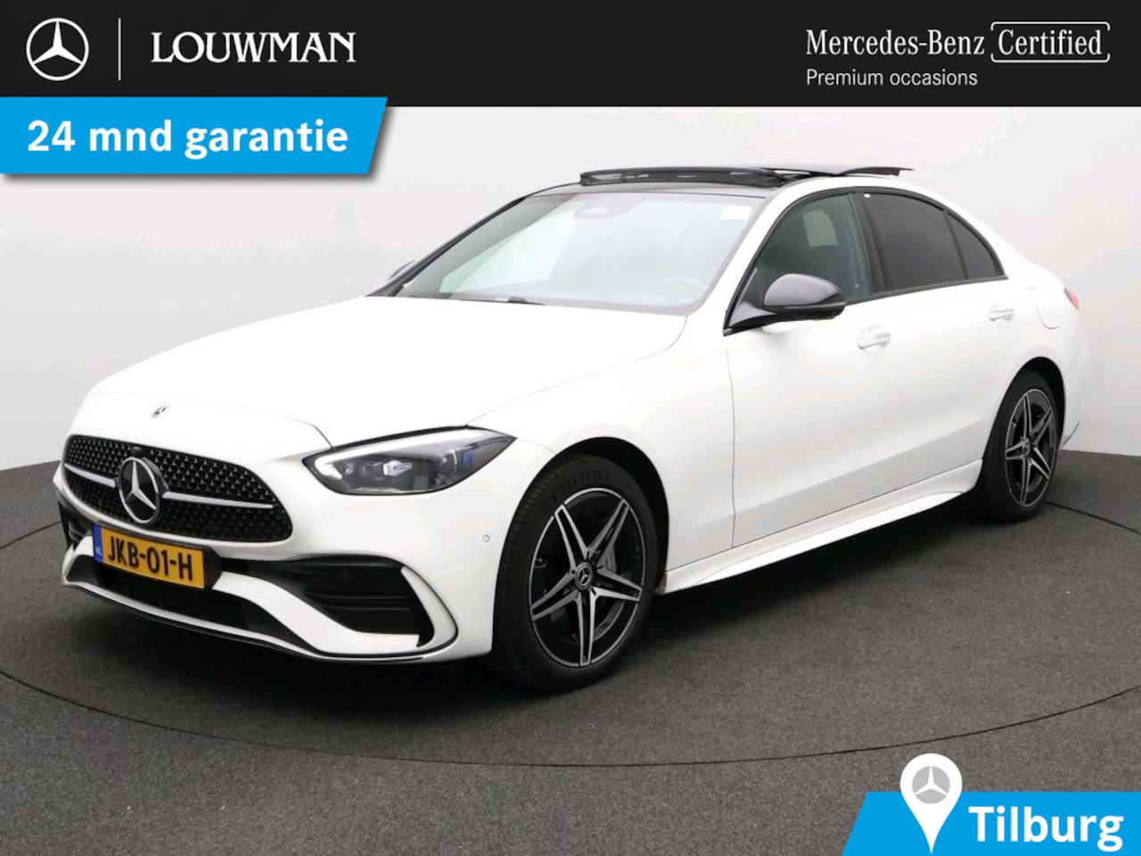 Mercedes-Benz C-klasse - 300 e Business Solution AMG AMG Line | Night Pakket | Panoramadak | Parkeerpakket met 360° - AutoWereld.nl