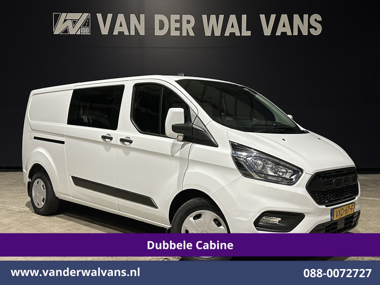 Ford Transit Custom - 2.0 TDCI 130pk Automaat L2H1 Dubbele cabine Euro6 Airco | 5-Zits | Camera | Navigatie | Cr - AutoWereld.nl