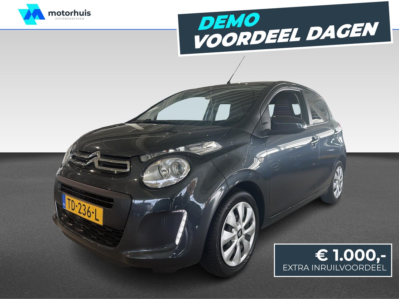 Citroën C1 - 1.0 VTi Feel Apple Carplay | Airconditioning | Audiosysteem (Bluetooth-handsfree-installat - AutoWereld.nl