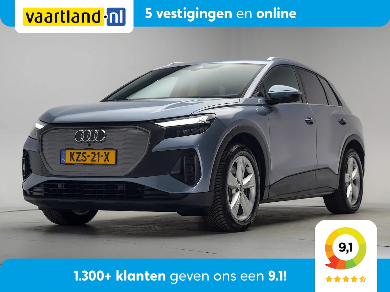 Audi Q4 e-tron - 45 quattro 265pk Launch edition 77 kWh 3-fase SoH 94.4% [ Head-up Apple/Android Adapt.crui - AutoWereld.nl