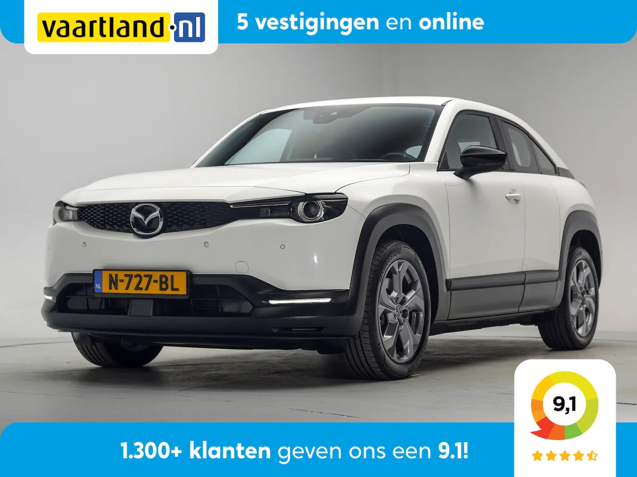 Mazda MX-30 - e-SkyActiv 145 36 kWh SoH 92.9% [ LED Head-up Apple/Android Navi ] - AutoWereld.nl
