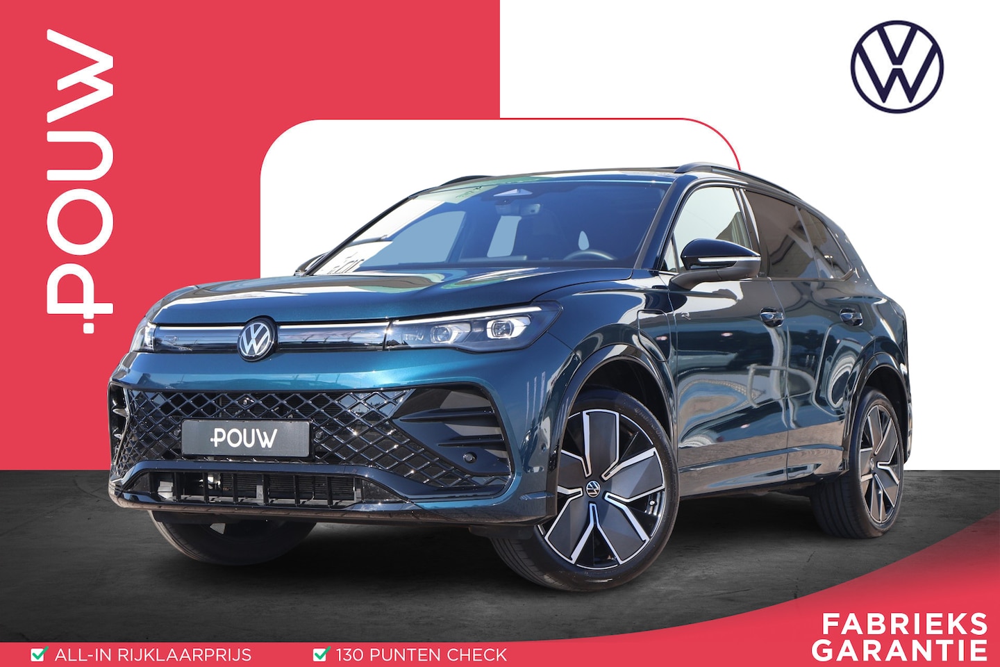 Volkswagen Tiguan - 1.5 eHybrid 272pk R-Line | SoH 99% | Trekhaak | Panoramadak | 360 Camera | Head-up | Harma - AutoWereld.nl