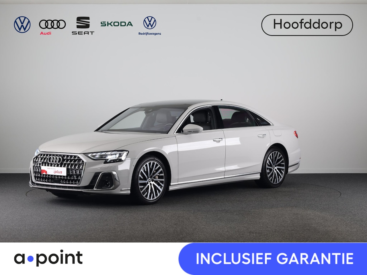 Audi A8 - 60 TFSI e quattro Lang 462 pk Tiptronic | Verlengde garantie | Navigatie | Panoramadak | P - AutoWereld.nl