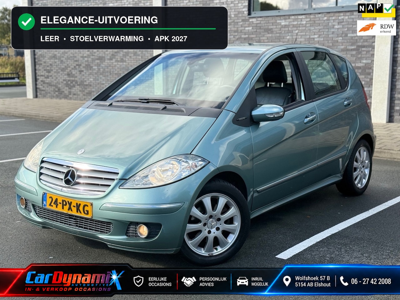 Mercedes-Benz A-klasse - 170 Elegance | Leer | Android | Stoelvw | APK 06-2027 | Camera - AutoWereld.nl