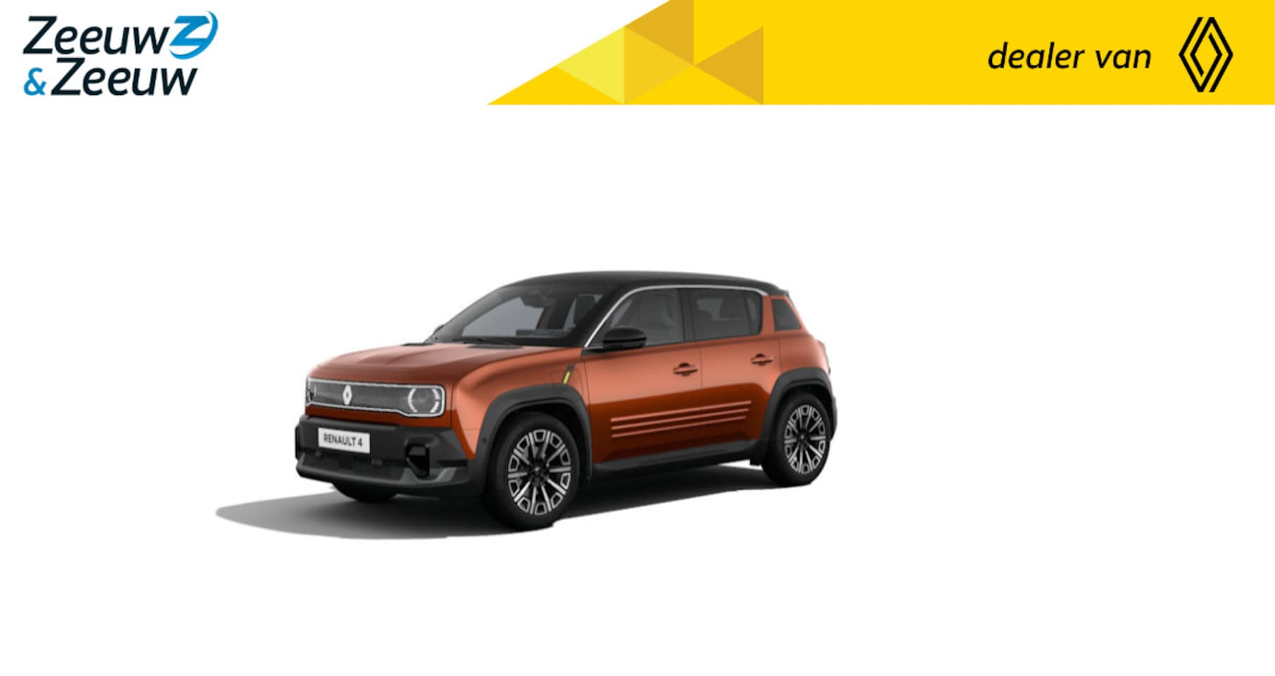 Renault 4 - comfort range iconic 52 kWh AKTIE - € 4695,- Zeeuw & Zeeuw korting ! Nu uit voorraad lever - AutoWereld.nl