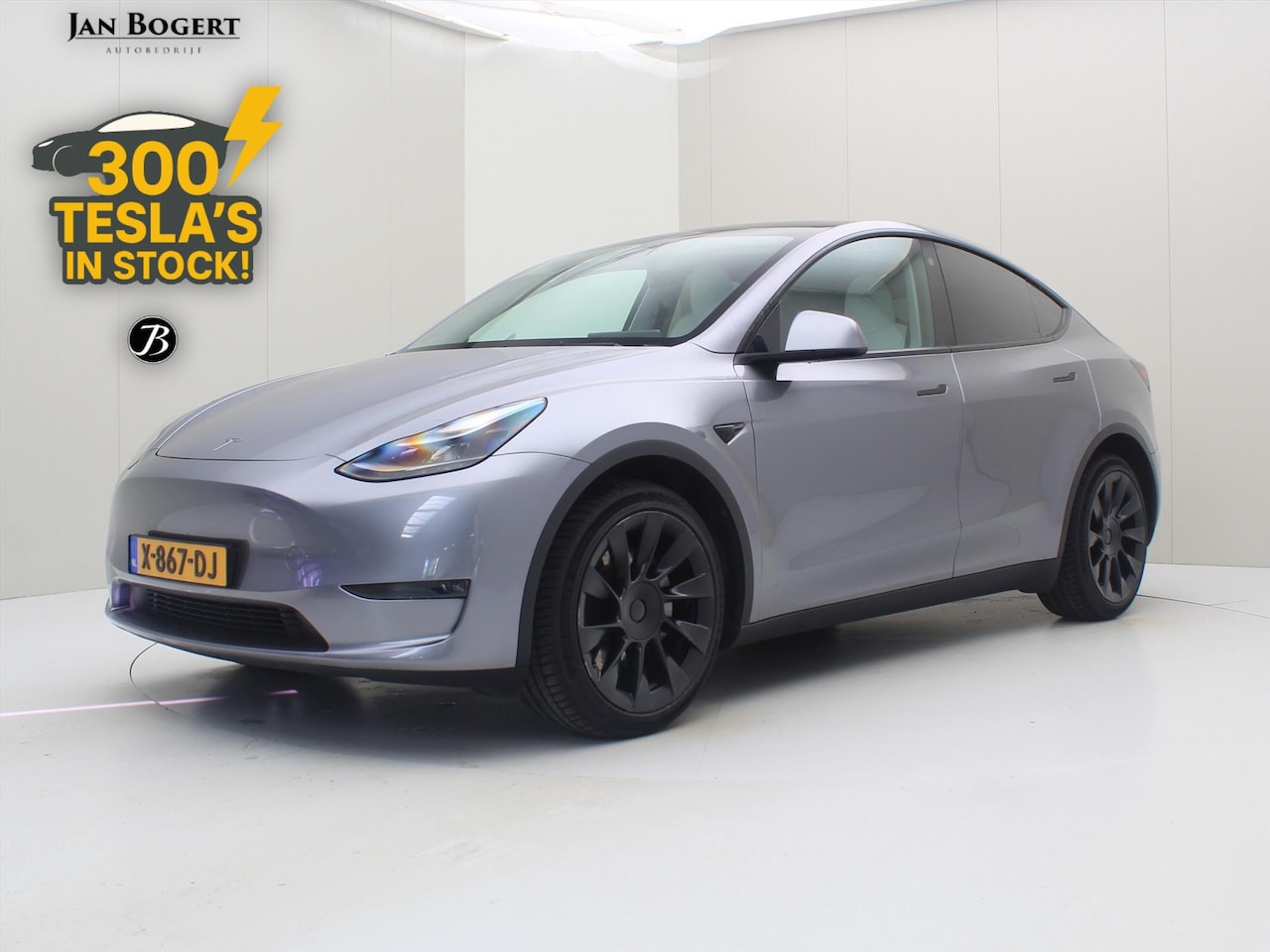 Tesla Model Y - Long Range AWD 351pk 92,9% SoH [ WIT LEDER+QUICKSILVER+AMD RYZEN+AUTOPILOT+PREMIUM AUDIO ] - AutoWereld.nl