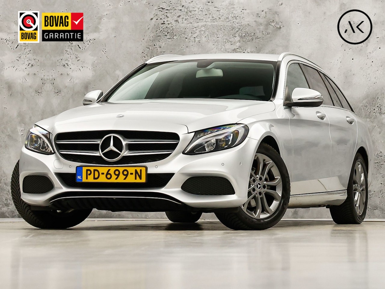 Mercedes-Benz C-klasse Estate - 180 Sport Automaat (NAVIGATIE, CAMERA, LEDER, SPORTSTOELEN, GETINT GLAS, PARKEERSENOREN, C - AutoWereld.nl