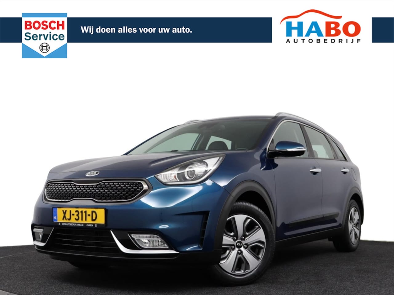 Kia Niro - 1.6 GDI HYBRID DYNAMICLINE DCT6 AUTOMAAT ECC/CRUISE/NAV/CAMERA/REGEN.SENS/PARK.SENS - AutoWereld.nl