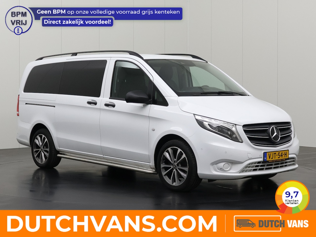 Mercedes-Benz Vito - 116CDI Automaat Lang Dubbele Cabine | Leder | Led | Navigatie | Multimedia | Airco | Cruis - AutoWereld.nl