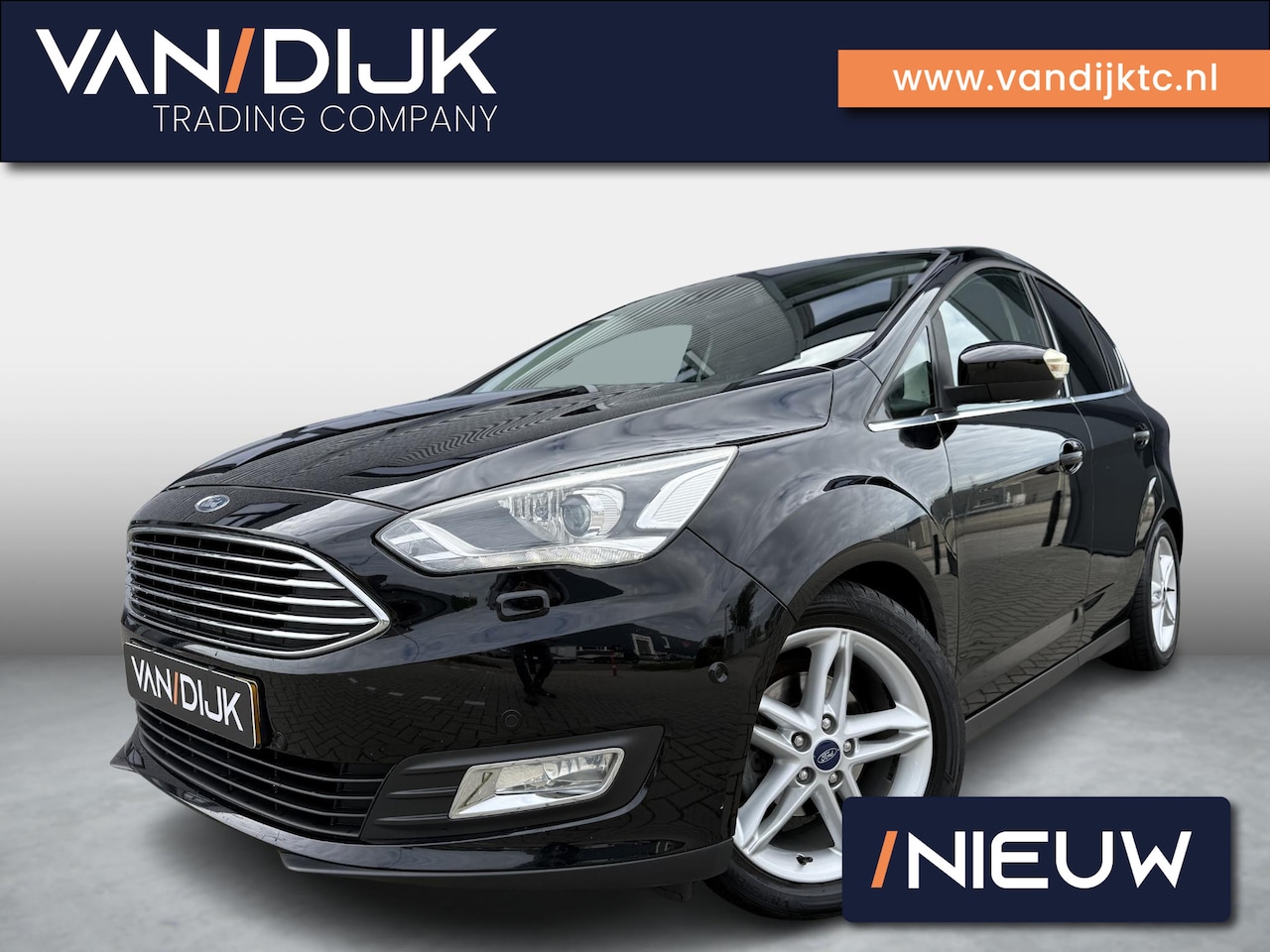 Ford C-Max - 1.0 Titanium ✓Distributieketting ✓Bi-Xenon ✓Navigatie ✓Camera ✓Apple Carplay & Android Aut - AutoWereld.nl