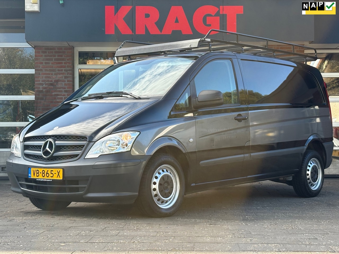 Mercedes-Benz Vito - 113 CDI 320 Lang Luxe|NAP|Automaat|trekhaak 2000KG|airco|navi|bluetooth|imperiaal - AutoWereld.nl