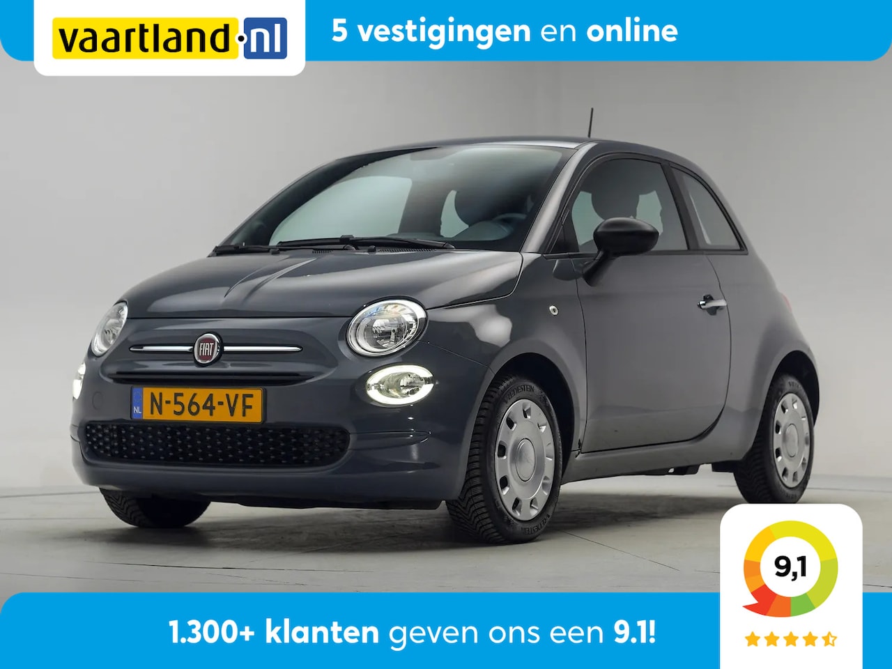Fiat 500 - 1.0 Hybrid Cult [ Airco DAB Bluetooth ] - AutoWereld.nl