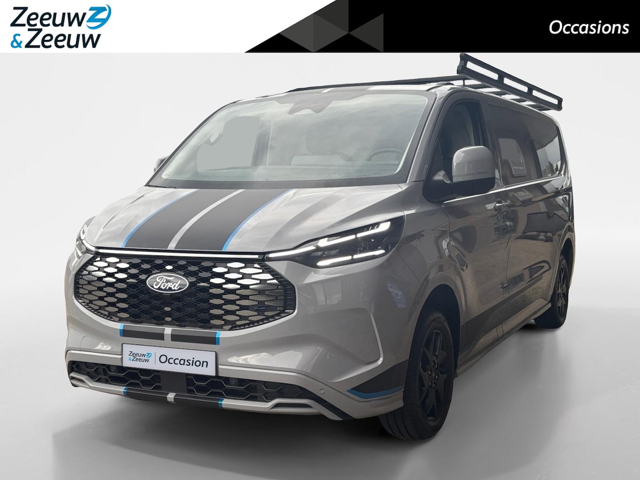 Ford E-Transit Cust. - 320 L2H1 Sport 65 kWh | Imperiaal | Stoelverwarming | Dodehoek detectie | Achteruitrijcame - AutoWereld.nl