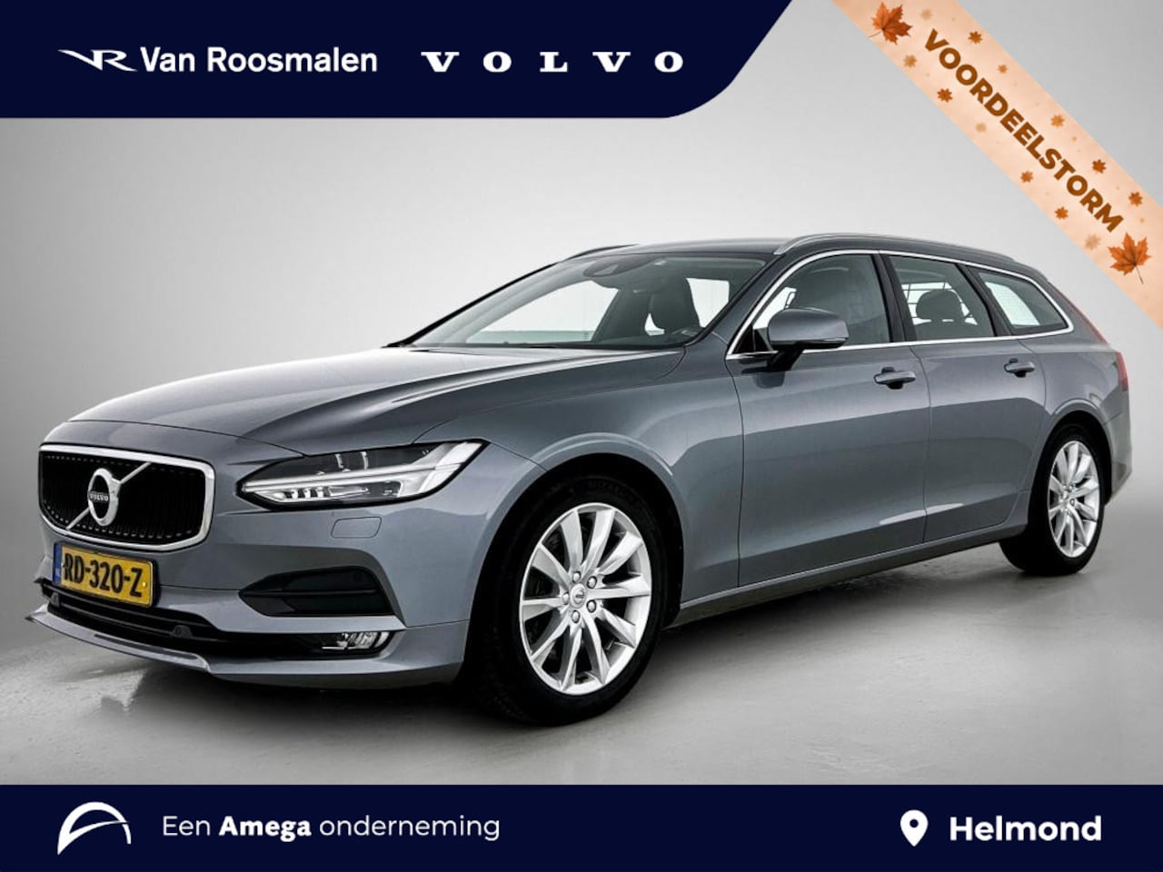 Volvo V90 - 2.0 T5 Momentum | ACC | BLIS | Lederen bekleding | Stoelverwarming | - AutoWereld.nl