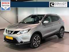 Nissan Qashqai - 1.2 Tekna 1eEig/Dealer-oh.|Leder|Trekhaak|Panoramadak|Navigatie|Camera