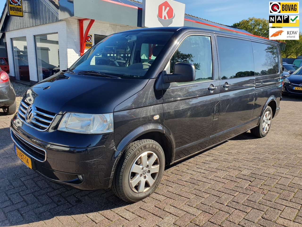 Volkswagen Transporter - 2.5 TDI DC L2H1 AUT/AIRCO Dub Schuifdeur - AutoWereld.nl