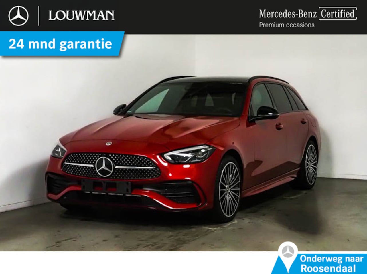 Mercedes-Benz C-klasse Estate - 300 e AMG Plug-In Hybride Trekhaak | AMG Line | Night Pakket | Panorama Schuif-Kanteldak | - AutoWereld.nl